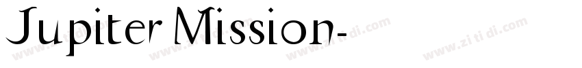 Jupiter Mission字体转换